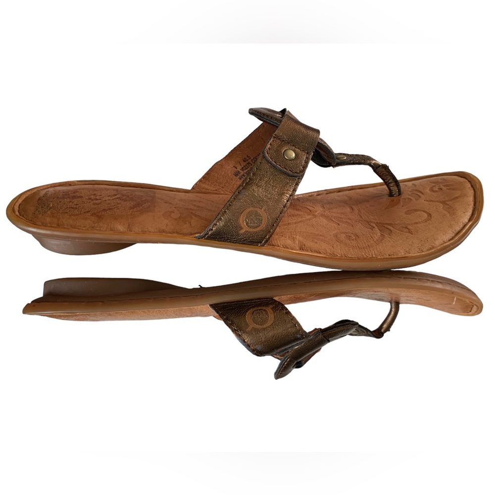 Born, Leather, Thong Flip Flop, Sandals, Copper Brown, W Size 9 very comfortable - Picture 7 of 8
